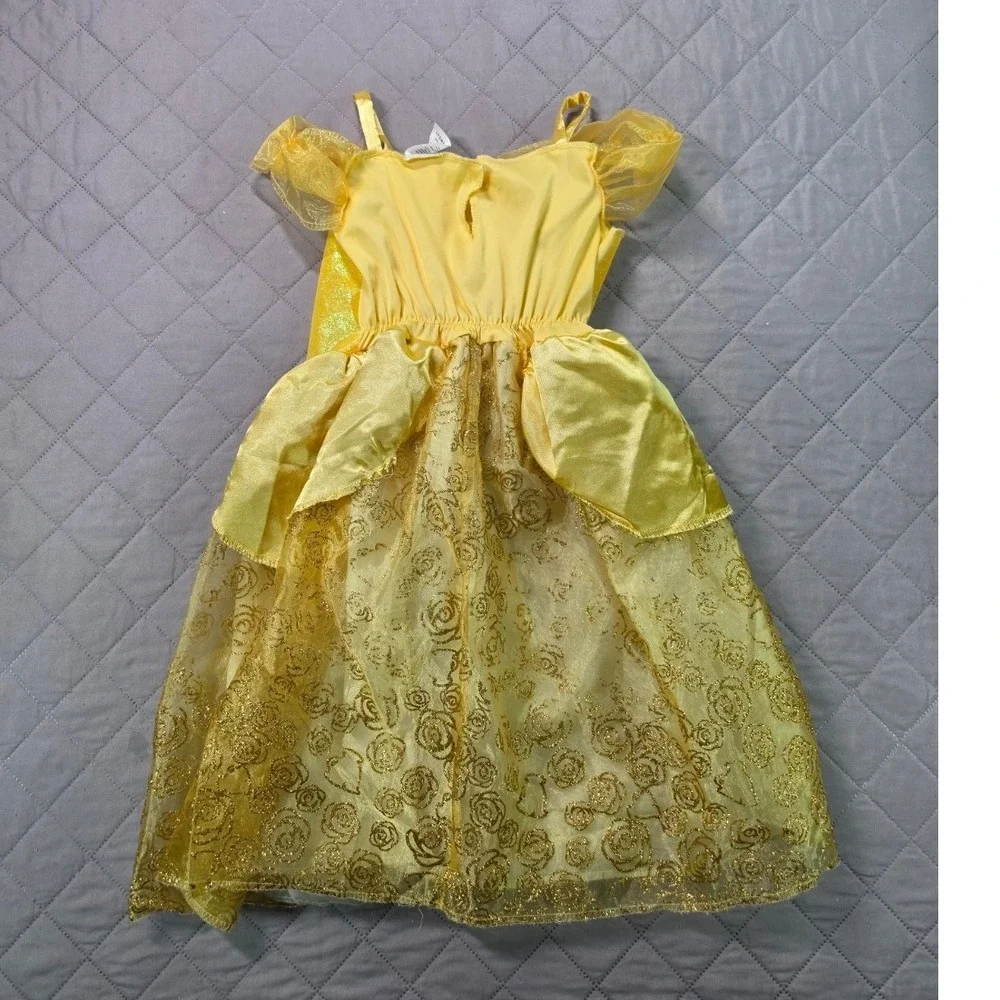 Disney Belle Beauty and the Beast Princess Costume Yellow Girls 4-6X JAKKS
